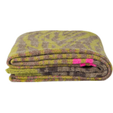 Green/Pink Heavyweight Tiger Leopard Scarf
